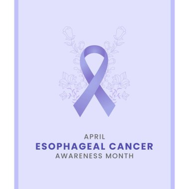 Uluslararası Beyin Kanseri Farkındalığı Ayı için çiçek ve beyaz arkaplan farkındalığı grafikli özfajik kurdele.