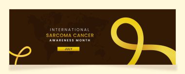 Uluslararası Sarkoma Kanseri Farkındalığı Ay Bayrağı için Sarı Kurdele Farkındalığı Grafiği