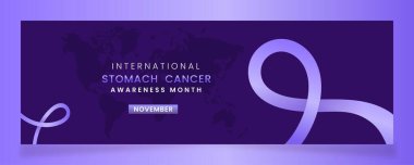 A Horizontal banner design for International Stomach Cancer Awareness Month clipart