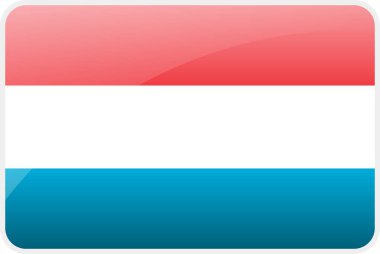 Lüksemburg Ülkesinin Bayrak Simgesi, Ulusal Vekil Bayrağı İkonik Sembol ve Lüksemburg Bayrağının Renkleri.