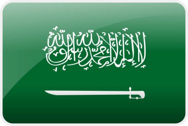 Suudi Arabistan Ülkesi Bayrak Simgesi, Ulusal Vektör Bayrağı İkonik Sembol ve Suudi Arabistan Bayrağı Renkleri.