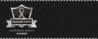 Meme Kanseri Farkındalığı Ayı afişi, pembe kurdeleli, kalkanlı ve yazılı. Bayrak ya da Başlık için Tasarım