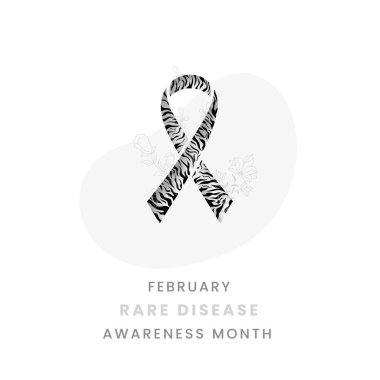 Orijinal Zebra ipek kurdeleli Ender Hastalıklar farkındalık ayı arkaplan tasarımı.