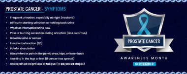 Belirtileri olan orijinal prostat kanseri kurdelesi, desen temelli kalkan tasarımı.