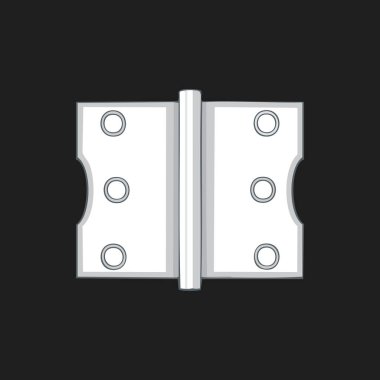Kara Arkaplanda Minimalist Hinge Simgesi - Basit Donanım Çizimi.