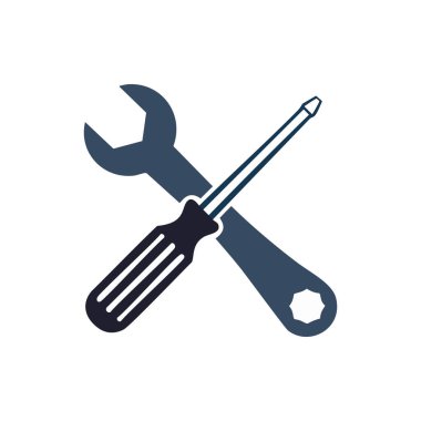 Çapraz Kıvrık ve Yıldız Tornavida, Bakım ve Onarım için Araçlar element tasarımı.