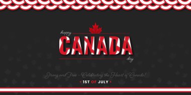 Mutlu Kanada Günü, Zarif ve Vatansever Tasarım.