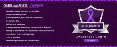 Belirtileri olan Kolit Farkındalık kurdelesi, Şablon Bazlı Kalkan Tasarımı.