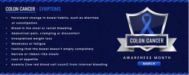 Semptomları olan kolon kanseri kurdelesi, desen temelli kalkan tasarımı.