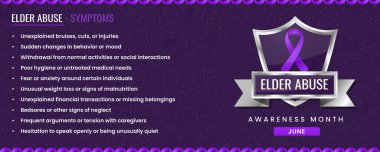 Semptomları olan orjinal Yaşlı İstismarı kurdelesi, Şablon temelli Kalkan Tasarımı.