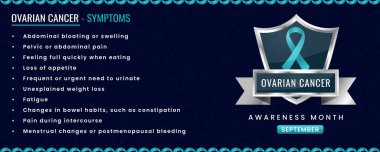 Semptomları olan orijinal Yumurtalık Kanseri kurdelesi, Şablon bazlı Kalkan Tasarımı.