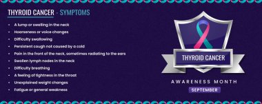 Semptomları olan orijinal tiroid caner kurdelesi, desen temelli kalkan tasarımı.