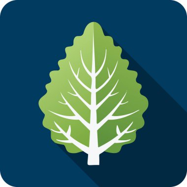 Mavi Arkaplanda Bir Kale Yaprağının Biçimlendirilmiş ResmiName.