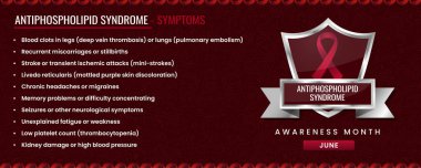 Orijinal Antifosfolipid Sendromu semptomları olan farkındalık kurdelesi, örüntü temelli kalkan tasarımı.