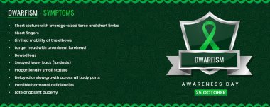 Cücelik Farkındalık Günü Afişi Semptomlar, Yeşil Kurdele, pankart.