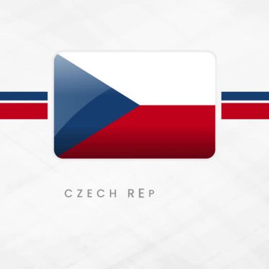 Orta Avrupa 'da Slav Mirası, Özgürlük ve Ulusal Gururu Temsilen Cesur Beyaz, Kırmızı ve Mavi Renklerle Canlı Çek Cumhuriyeti Bayrağı Dalgalanıyor