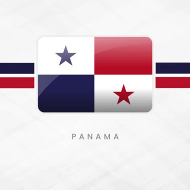 Kalın Kırmızı, Beyaz ve Mavi Çeyrekliklerle Düğme Çerçevesinde Canlı Panama Bayrağı Dalgalanıyor Ulusal Birlik, Özgürlük ve Tarihi Miras 'ı temsil ediyor.