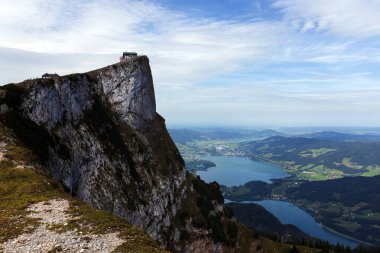 Schafberg Dağı 'ndan Modensee Gölü Manzarası