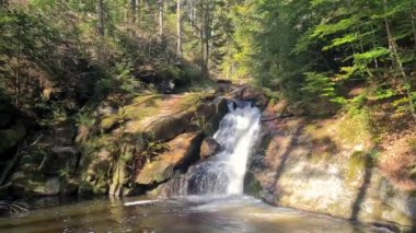 Bir dağ vadisinde bir dere