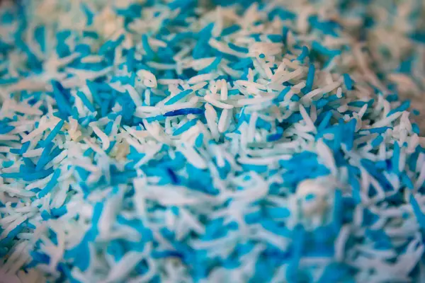 stock image Blue and White Basmati Rice close up