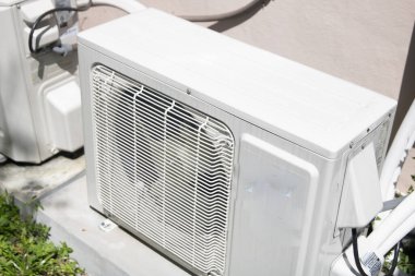 Klima ünitesi evin dışında.