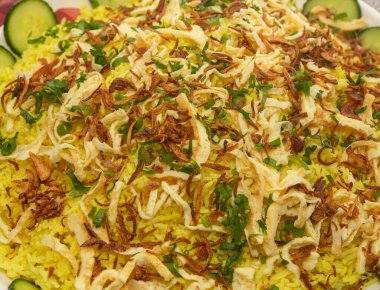 Malezyalı Nasi Kuning ayrıca kutlama pirinci olarak da bilinir.