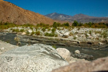 Suyun aktığı Whitewater Creek California