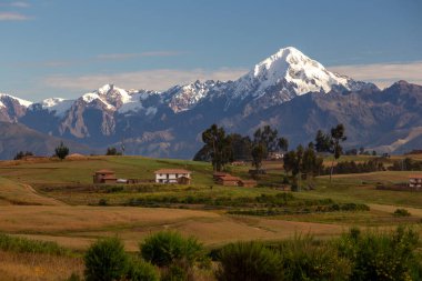 View of Nevado Veronica Mountain from a distance clipart