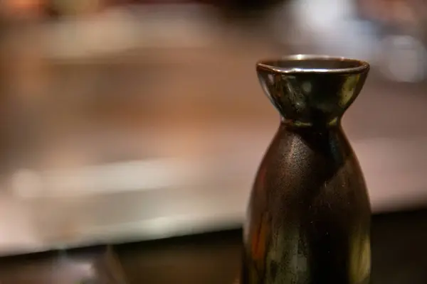 Büyük sıcak sake yakın çekim