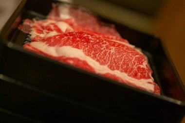 Shabu Shabu ve Sukiyaki için et.