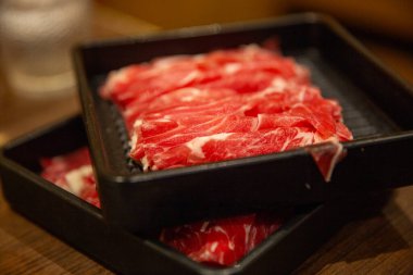 Shabu Shabu ve Sukiyaki için et.