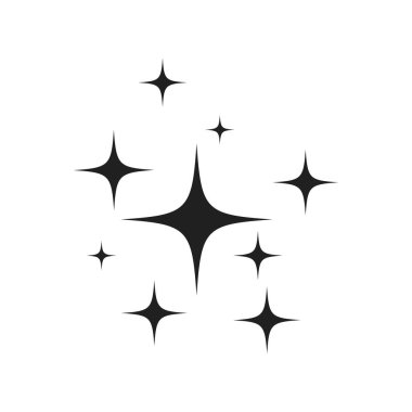 parıltı simgesi vektör tasarımı illüstrasyonu