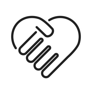 Tokalaşma simgesi vektör tasarım illüstrasyon anlaşması sembolü