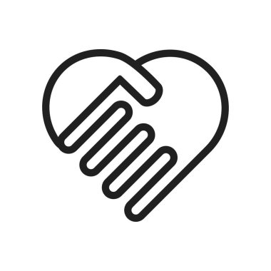 Tokalaşma simgesi vektör tasarım illüstrasyon anlaşması sembolü