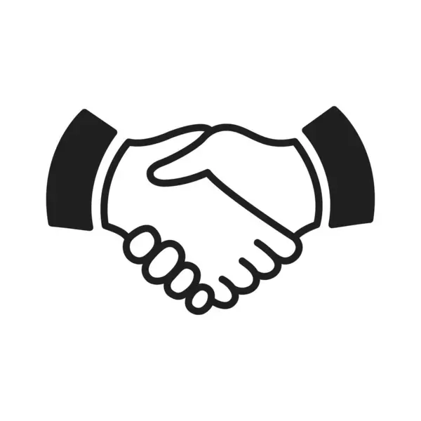 Handshake Icon Vector Design Illustration Agreement Symbol — Stock Vector