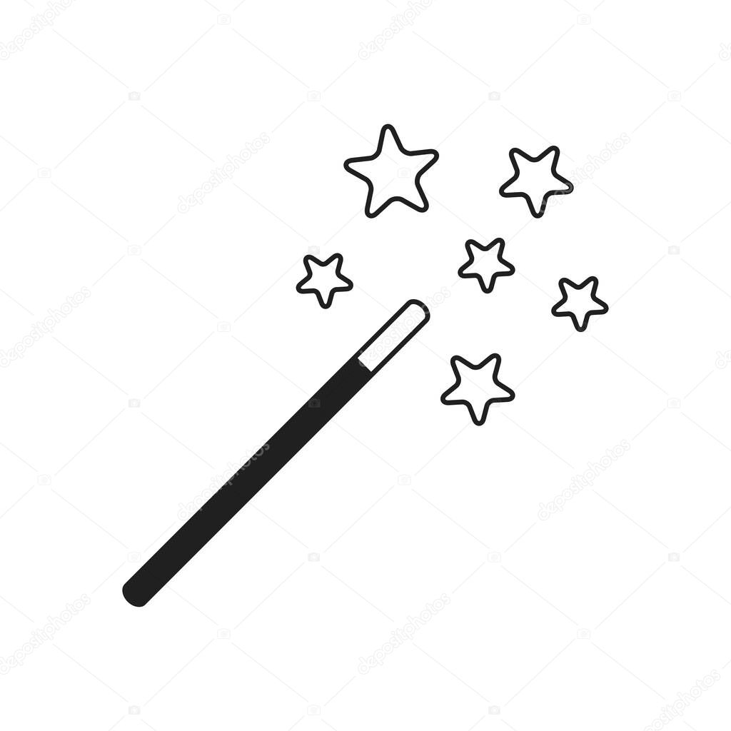 Magic wand icon vector design illustration
