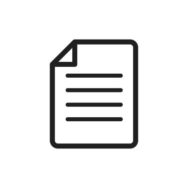 kağıt, sayfa, belge simgesi vektör tasarımı illüstrasyonu