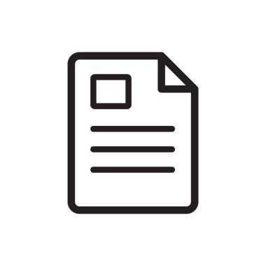 kağıt, sayfa, belge simgesi vektör tasarımı illüstrasyonu