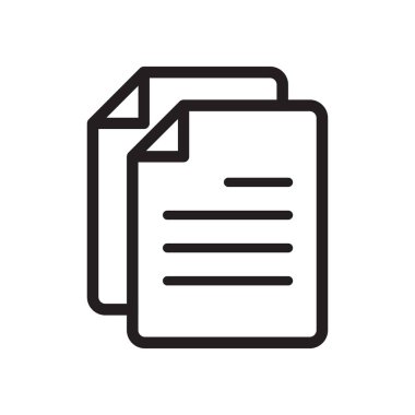 kağıt, sayfa, belge simgesi vektör tasarımı illüstrasyonu