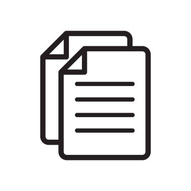 kağıt, sayfa, belge simgesi vektör tasarımı illüstrasyonu