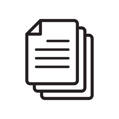 kağıt, sayfa, belge simgesi vektör tasarımı illüstrasyonu