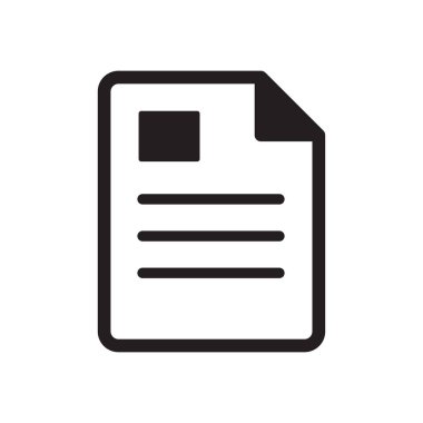 kağıt, sayfa, belge simgesi vektör tasarımı illüstrasyonu