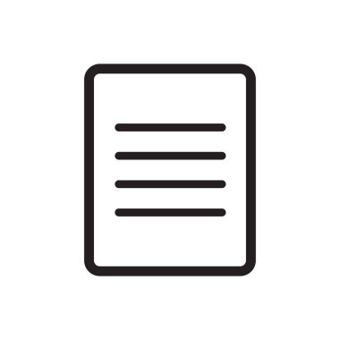 kağıt, sayfa, belge simgesi vektör tasarımı illüstrasyonu