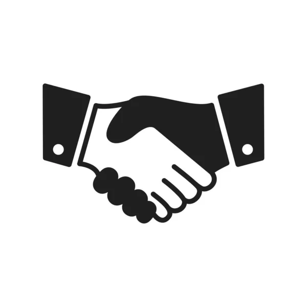 Handshake Icon Vector Design Illustration Agreement Symbol — Stock Vector