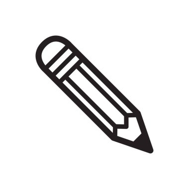 kalem simgesi vektör tasarımı çizimi