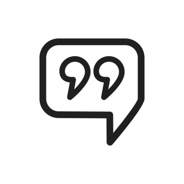 alıntı simgesi vektör tasarımı illüstrasyonu