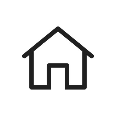 ev simgesi vektör tasarımı illüstrasyonu