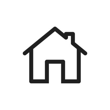 ev simgesi vektör tasarımı illüstrasyonu