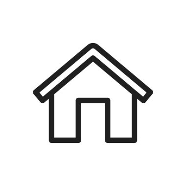 ev simgesi vektör tasarımı illüstrasyonu