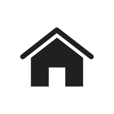 ev simgesi vektör tasarımı illüstrasyonu